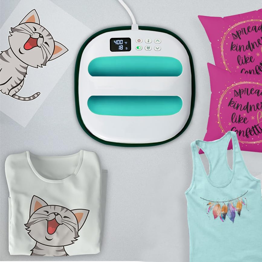 Amazon.co.jp: Tシャツ用熱プレス機 9インチx9インチ 簡単アイロン